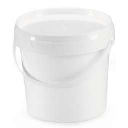 Seau blanc 5 l avec couvercle