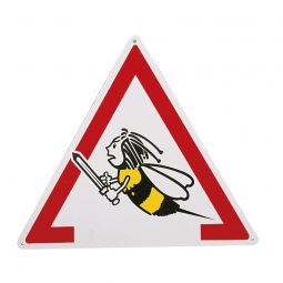 Panneau Attention abeilles...